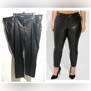 Torrid Black Skinny Faux Leather Pants